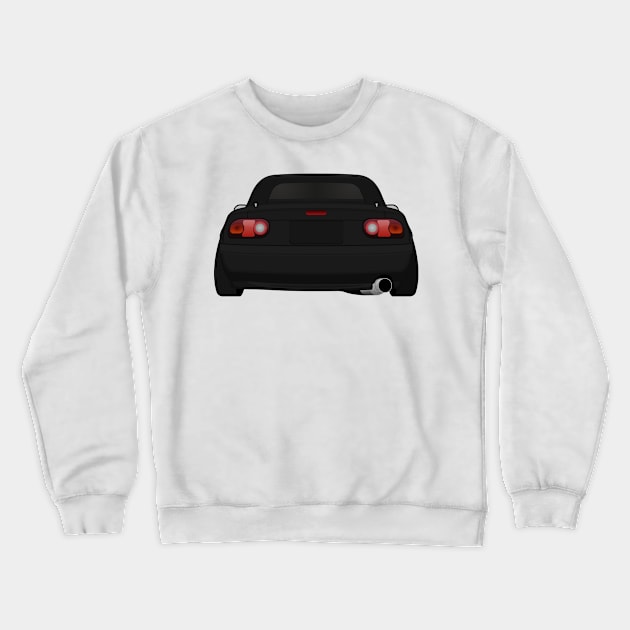 Miata rear Black Crewneck Sweatshirt by VENZ0LIC